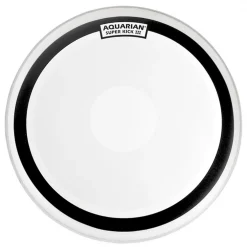Aquarian SKIII22 22" Super-Kick 3 Coated 1ply w/Power Dot White