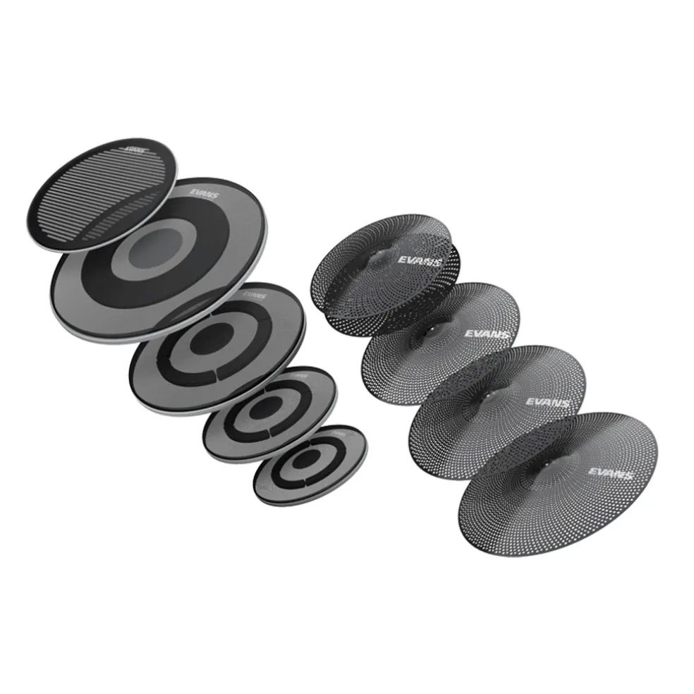 Evans dB One Low Volume Cymbal & Drumhead Set