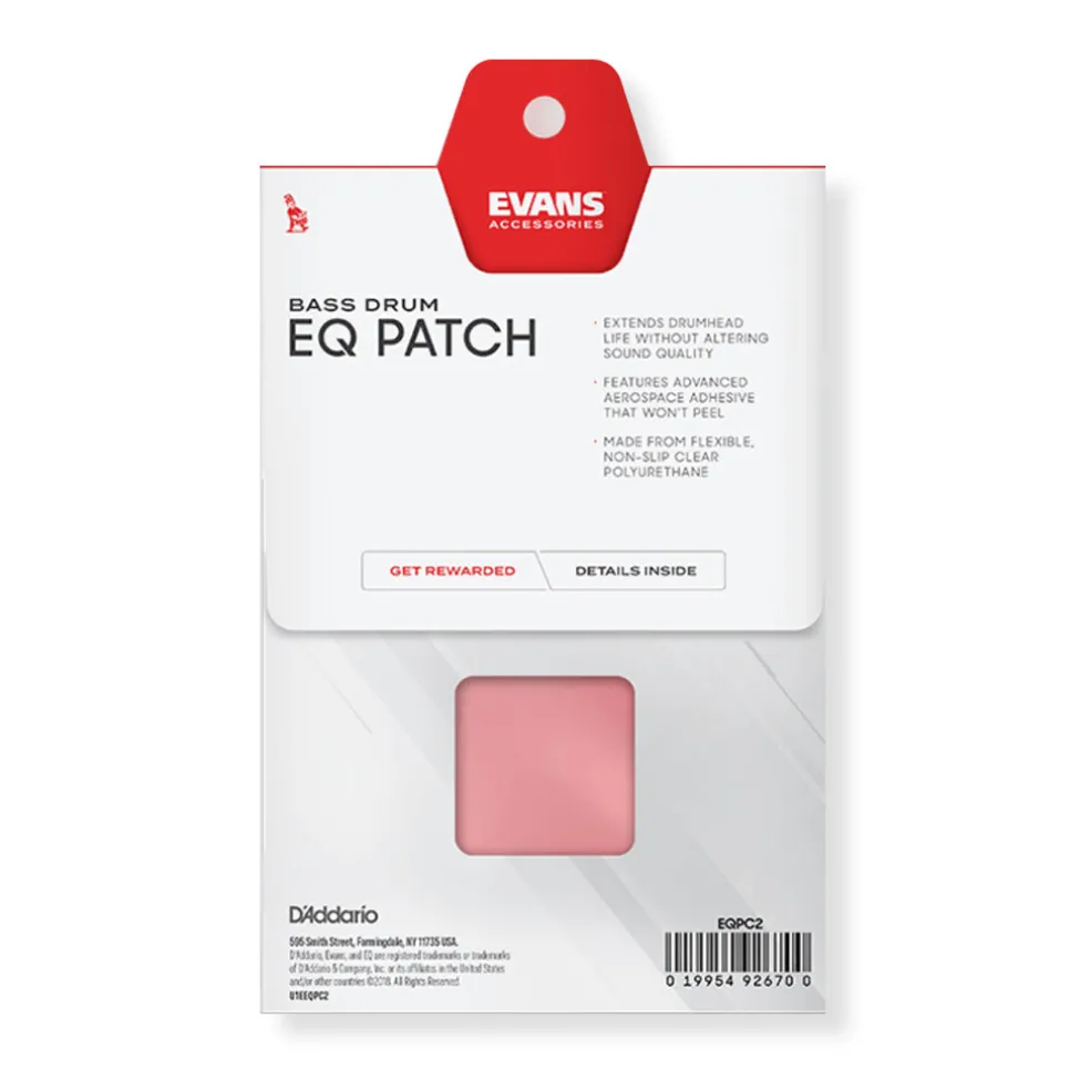 Evans EQ Clear Plastic Double Patch