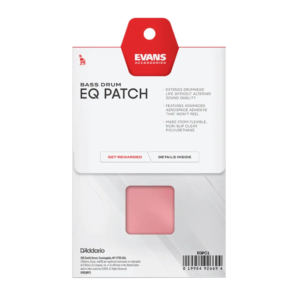 Evans EQ Clear Plastic Single Patch