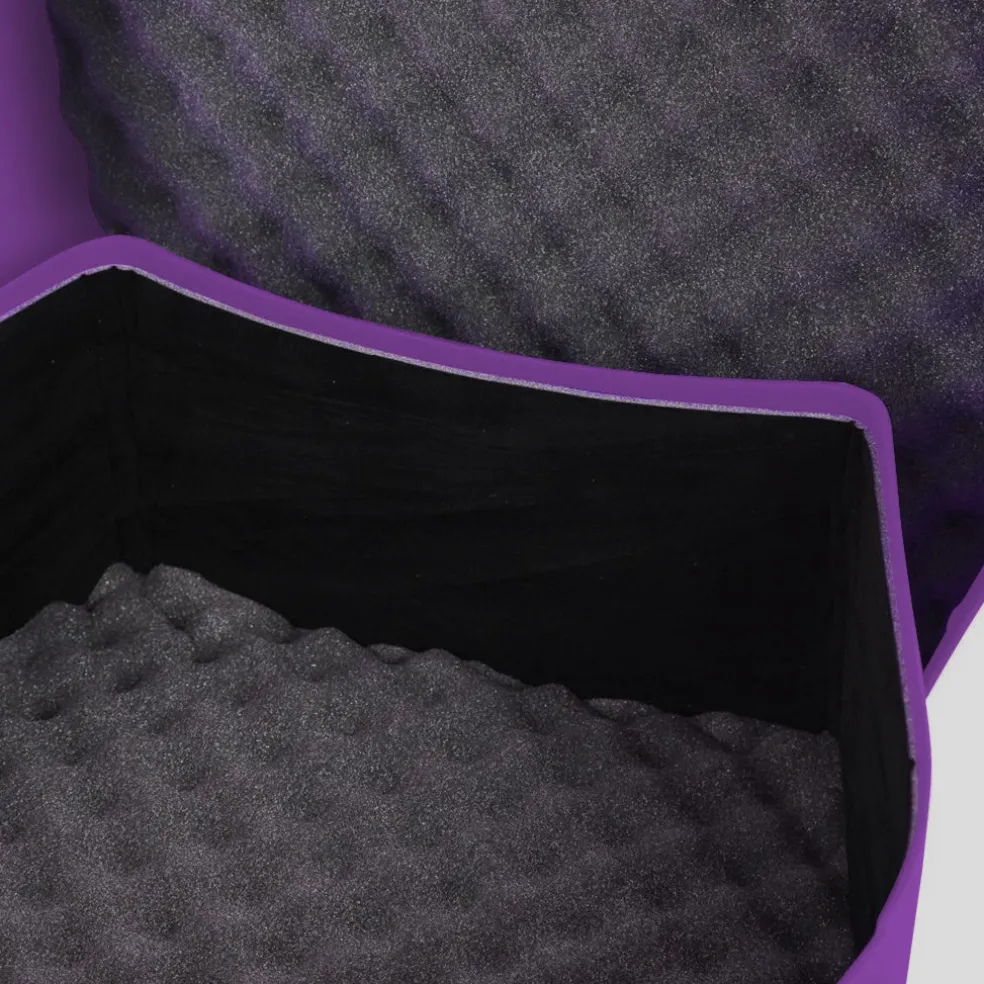 Hardcase Lined Purple 14" Snare Case