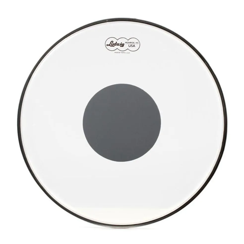 Ludwig 12" Clear Ambassador Silver Dot