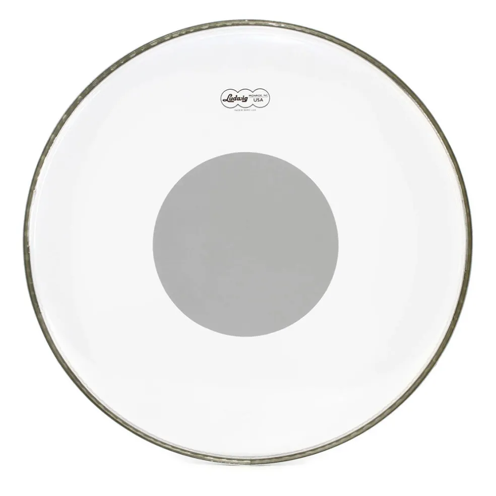 Ludwig 22" Powerstroke 3 Clear Silver Dot