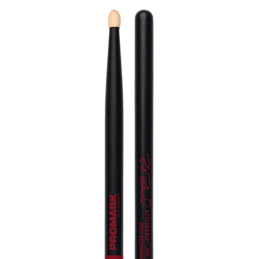 ProMark Rich Redmond ActiveGrip 595 Hickory Oval Wood Tip