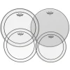 Remo Pro Pack Pinstripe Clear 10" 12" 14" FREE 14'' Ambassador Coated