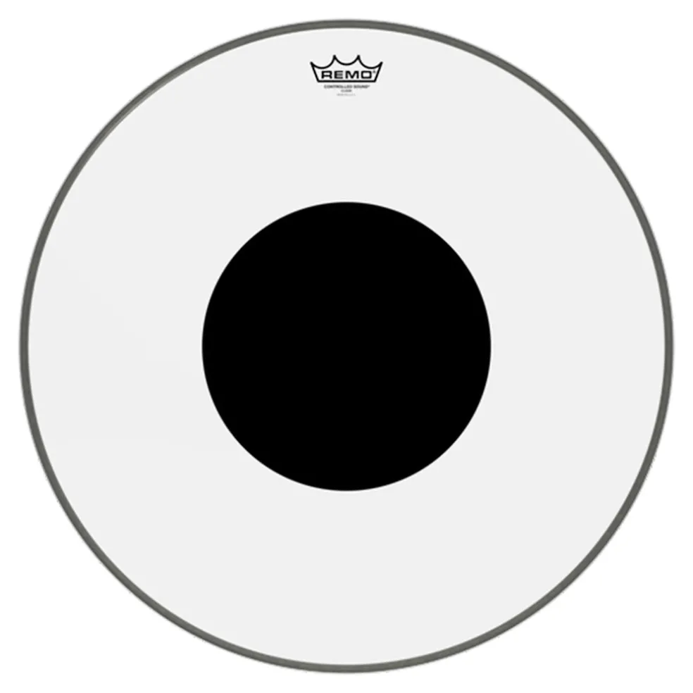 Remo 22" Control Sound Clear Black Dot Bass Drum