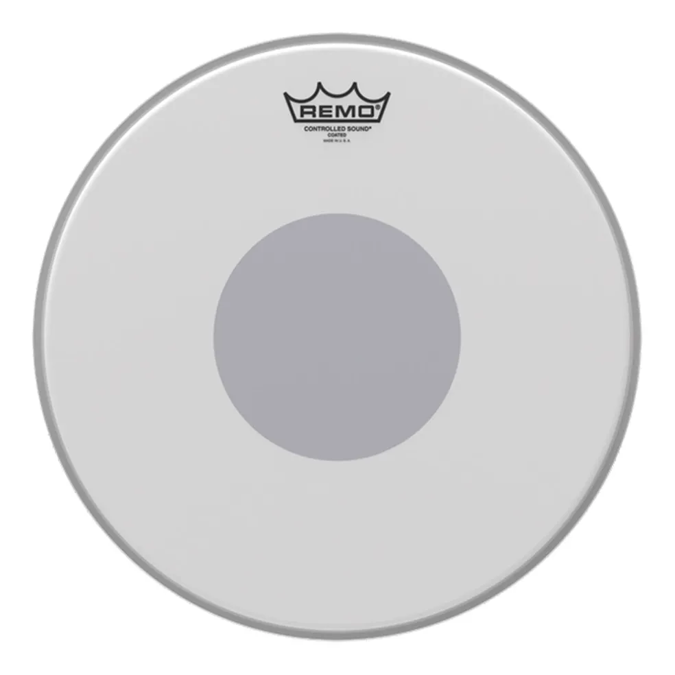 Remo 13" Control Sound Coated Batter - Black Dot