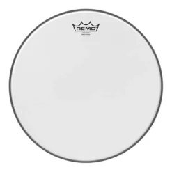 Remo 13" Emperor White Suede