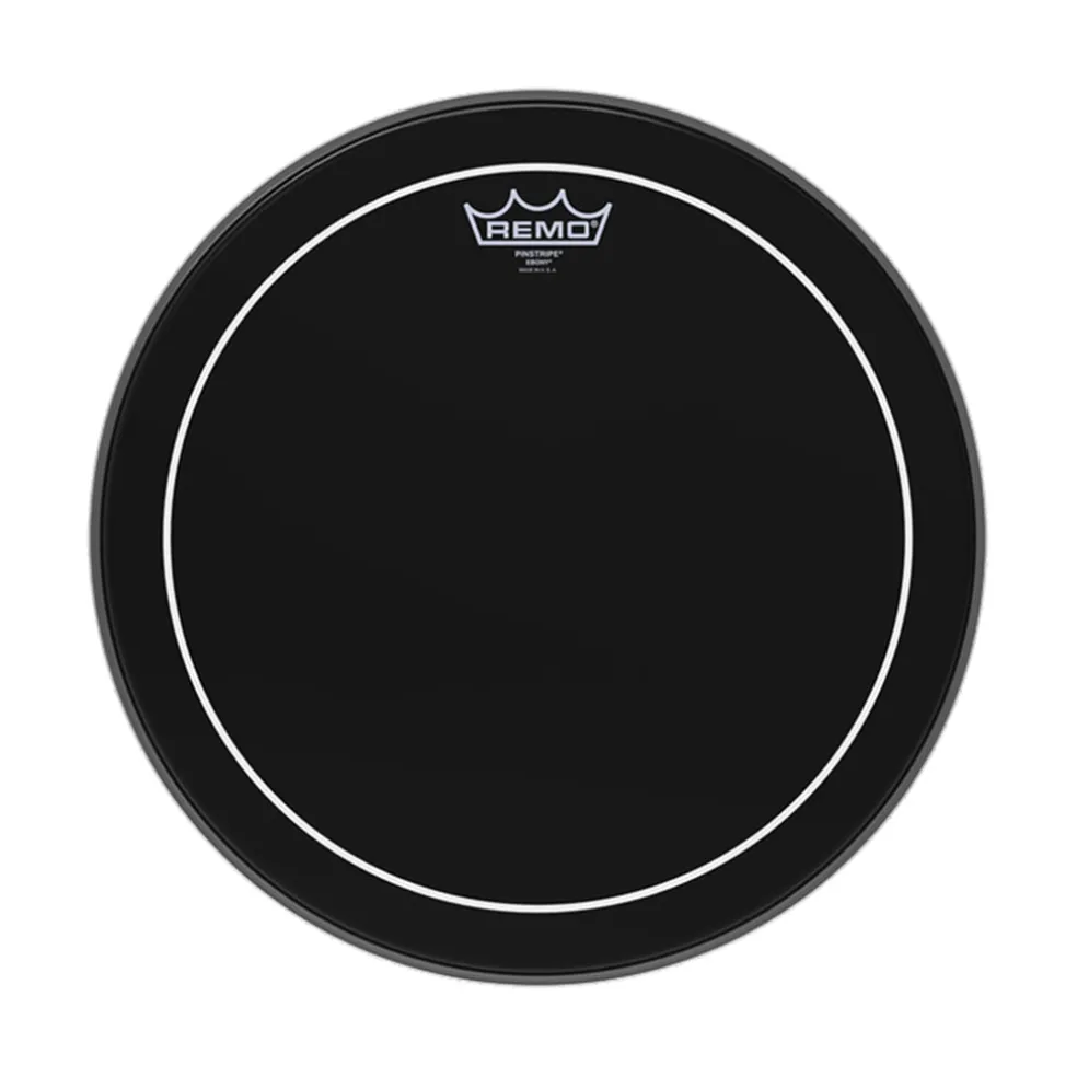 Remo 16" Pinstripe Ebony