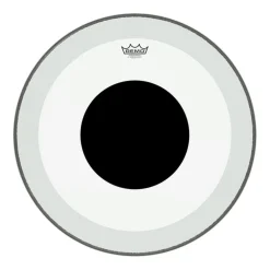 Remo 22" Powerstroke 3 Black Dot Clear
