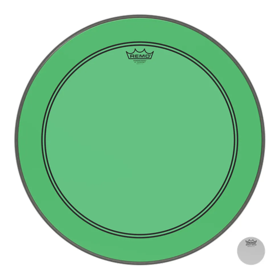 Remo 22" Powerstroke 3 Colortone Green