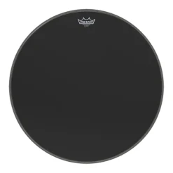Remo 22" Powerstroke 3 Ebony with 5" Black DynamO
