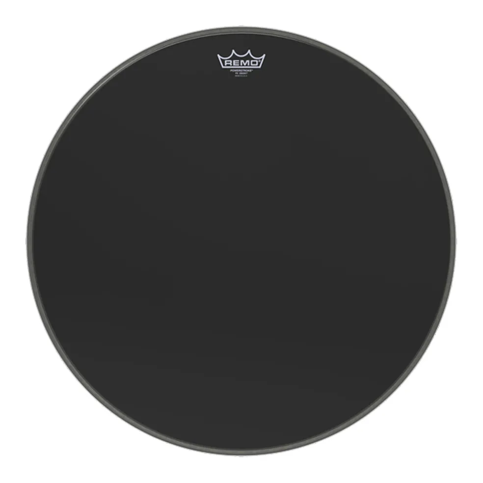 Remo 16" Powerstroke 3 Ebony Resonant Bass Drum Head