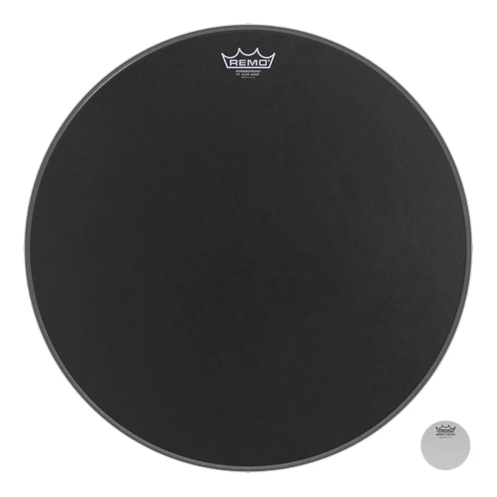 Remo 18" Powerstroke P3 Black Suede - Bass Drum
