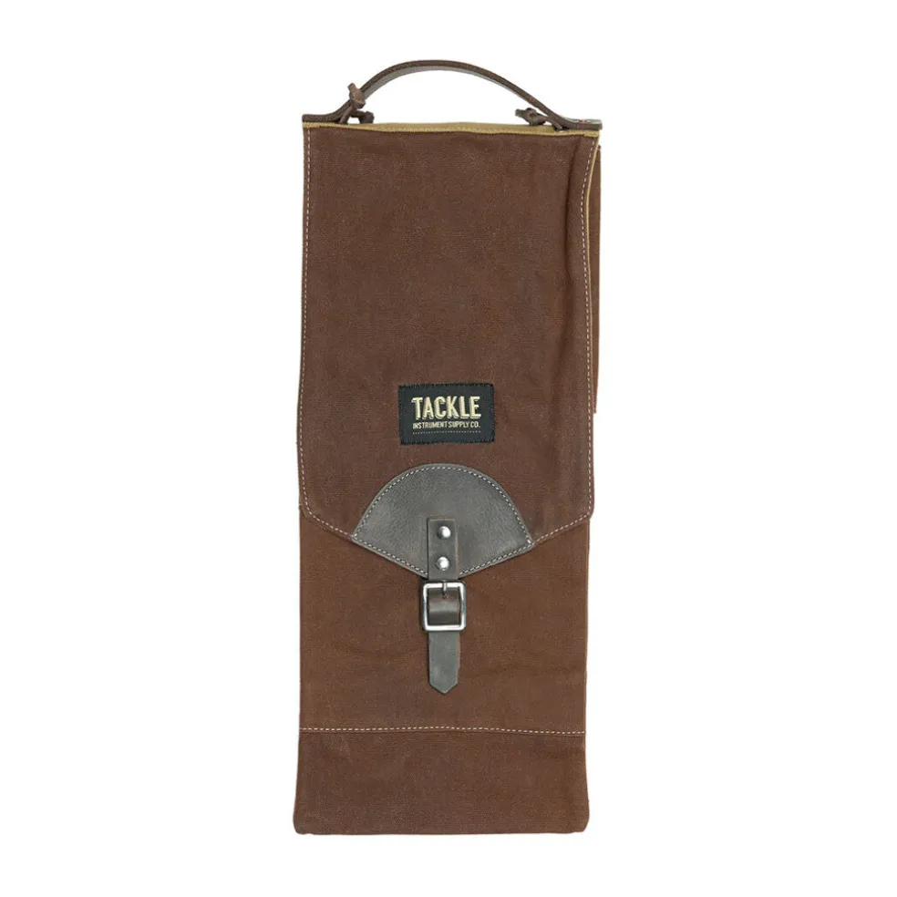 Tackle Compact Waxed Canvas Stick Bag - Brown