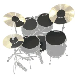 Vic Firth Drum & Cymbal Mute Pack – 10”, 12”, 14”(2), 20", Hi-Hat & Cymbals (2)