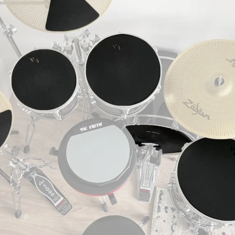 Vic Firth Rock Pre Pack Mutes - 12'', 13'', 14'', 16'', 22'', Hi-Hat & Cymbals (2)